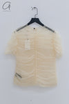 Renaissance Renaissance 24 Autumn/Winter Pleated Tulle T-shirt Top RNS-CLARA-BUTTER YELLOW CLARA
